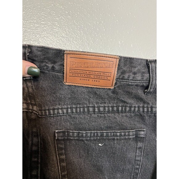 Vintage Pendleton Womens Black Straight Leg Jeans Size 14 - Picture 7 of 8